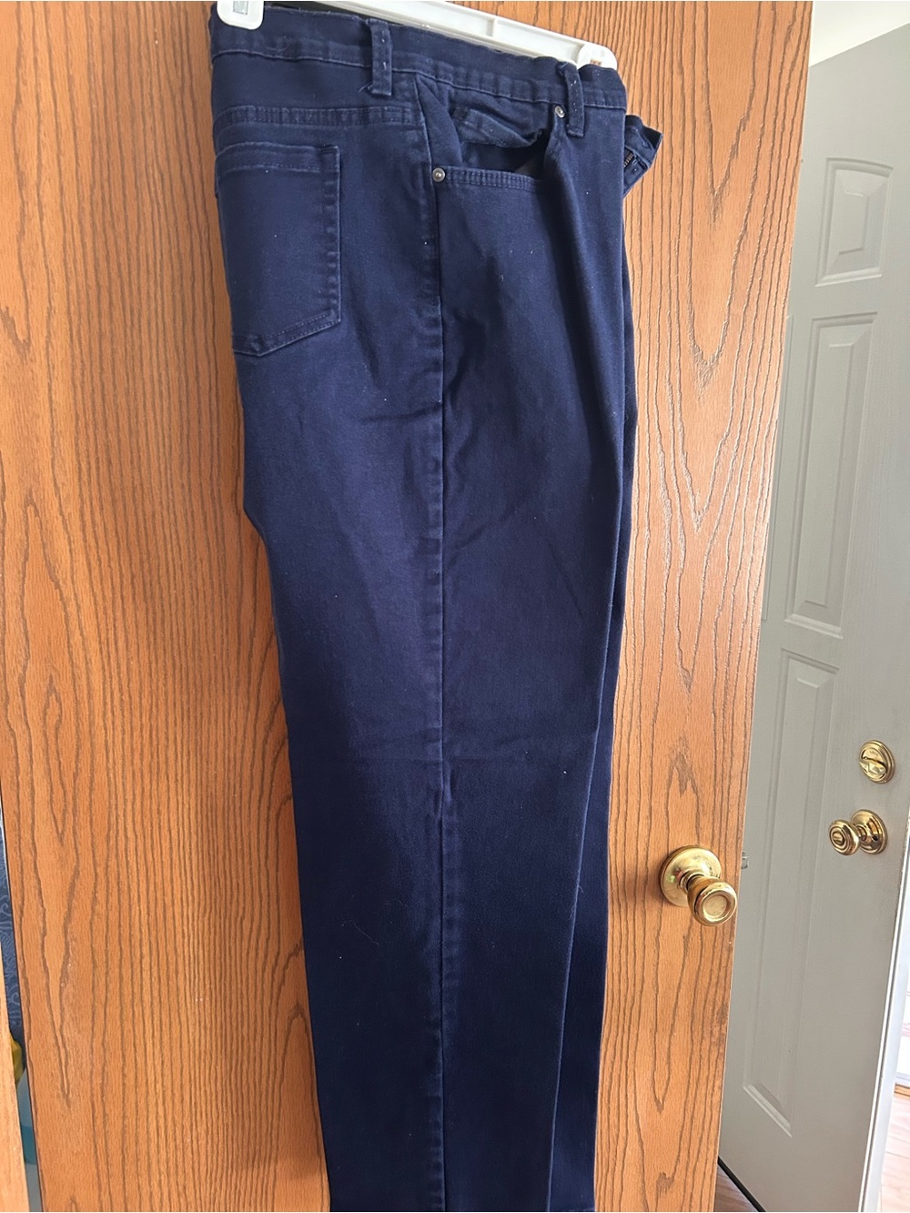 Dana Buchman Navy Women's Straight-Leg Chinos